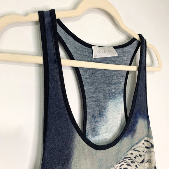 A.L.C. Leopard Racerback Tank Top Sz‎ M - Picture 2 of 7